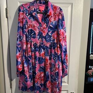 Lilly Pulitzer Pink Floral Dress